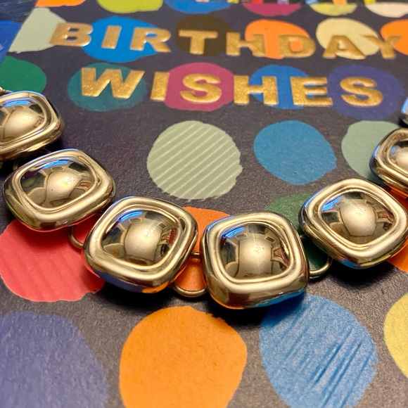 VTG Mexico Sterling Square Link Bracelet - Picture 3 of 9